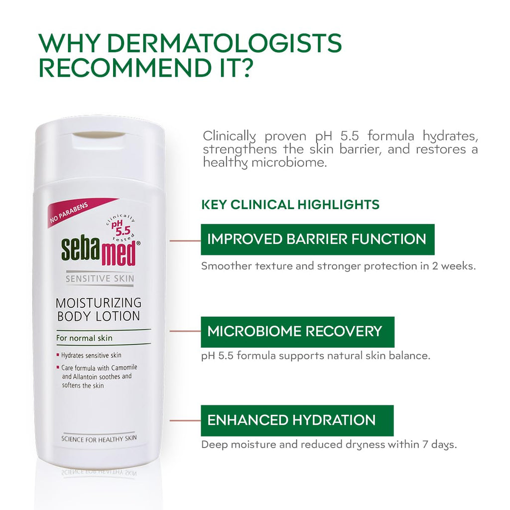 Sebamed Moisturizing Body Lotion 200ml – Daily Hydration for Dry & Sensitive Skin
