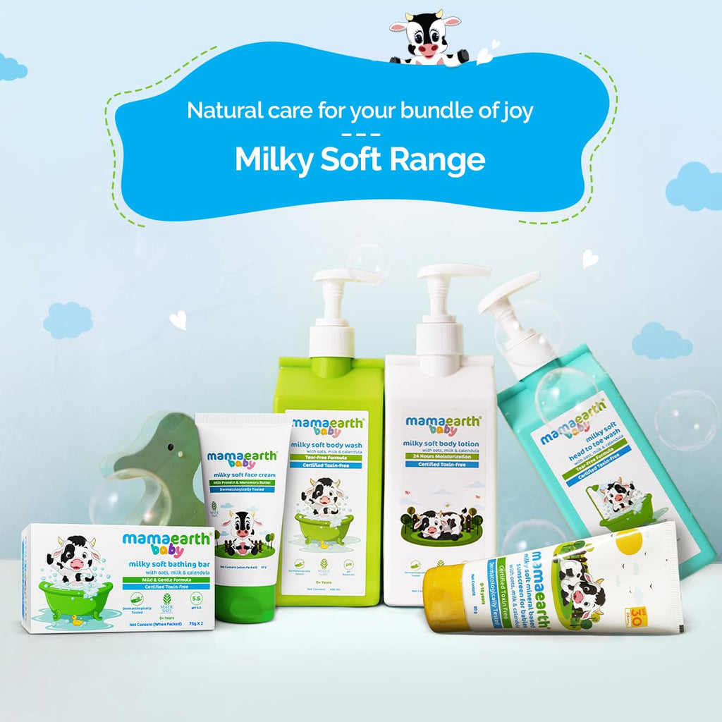 Mamaearth Milky Soft Bathing Bar for Babies 75g