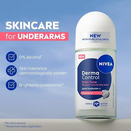 Nivea Deo Roll On Derma Control Even T (F) 50ml