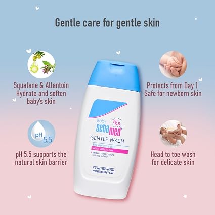 Baby Sebamed Gentle Wash 200ml – Mild Cleansing Care for Baby’s Sensitive Skin
