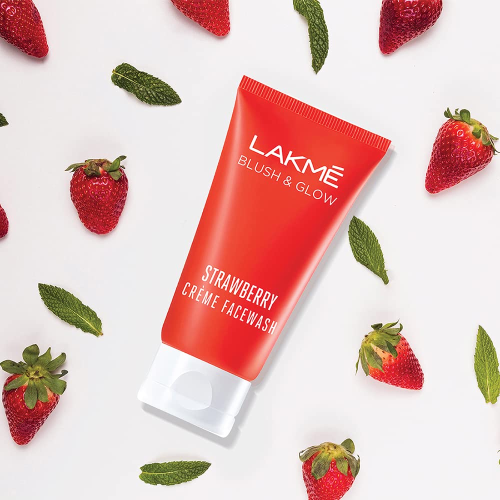 Lakme Strawberry Cream Facewash 50g