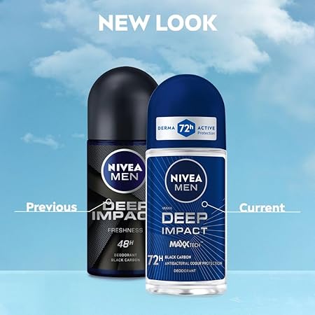 Nivea Roll on Men Deep Impact 50ml (Mrp-249)