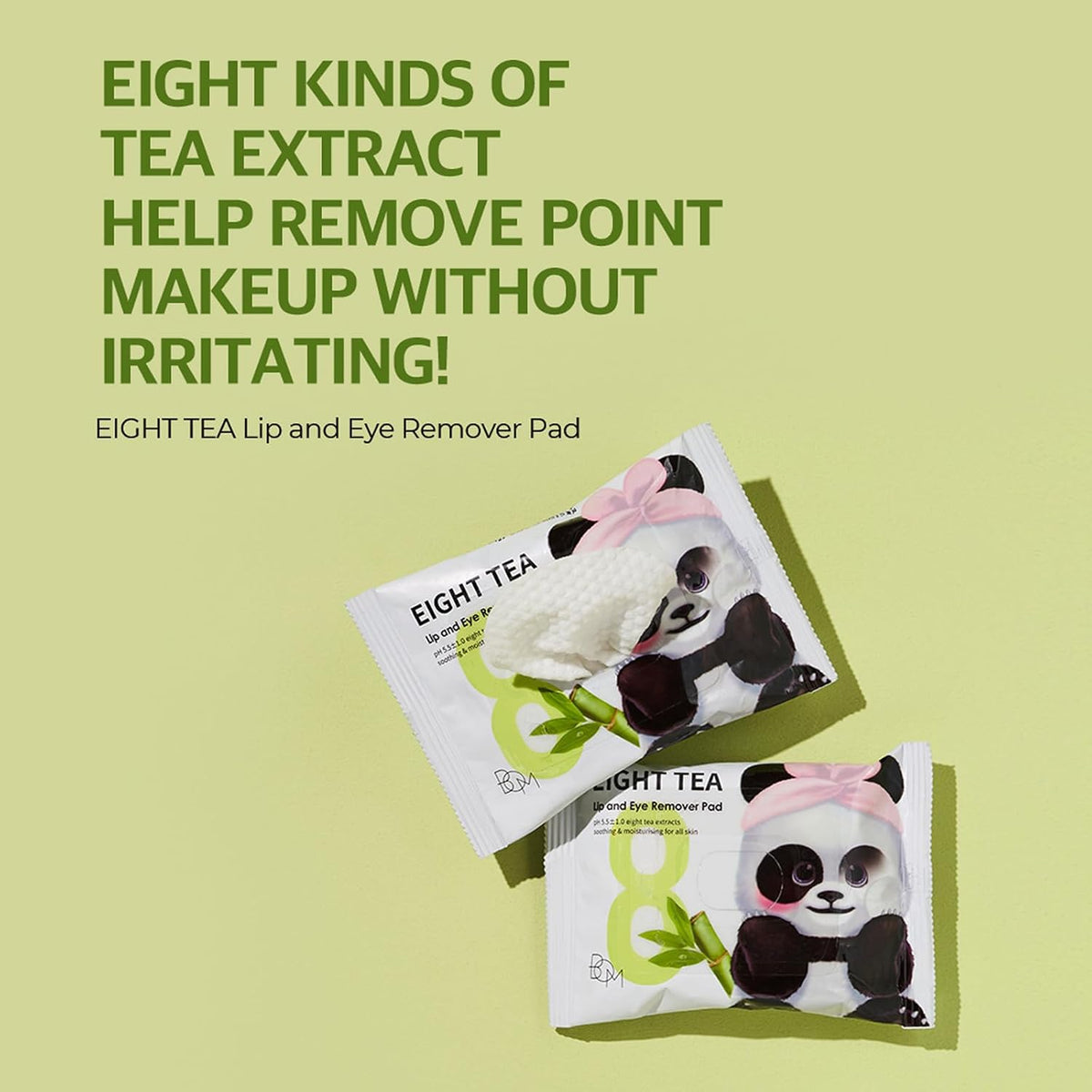 B.O.M 3EIGHT Tea Lip and Eye Remover Pad