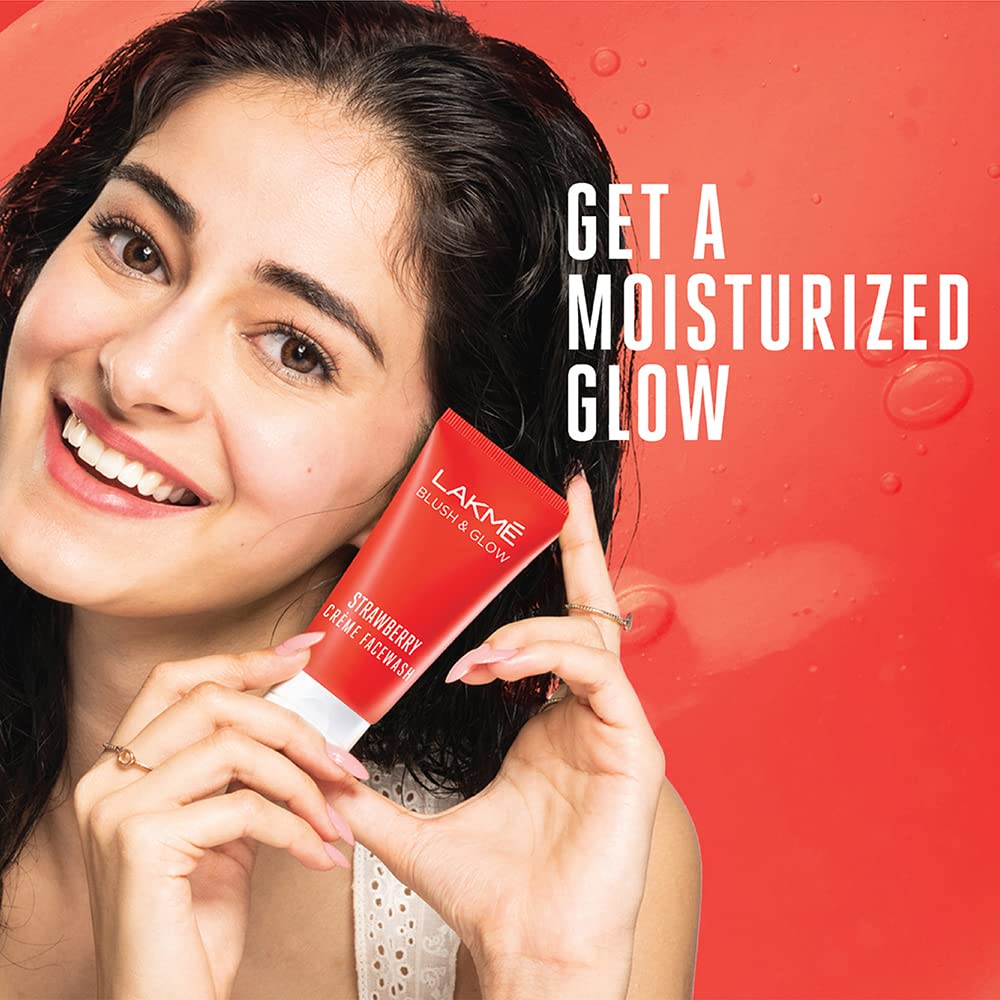 Lakme Strawberry Cream Facewash 50g