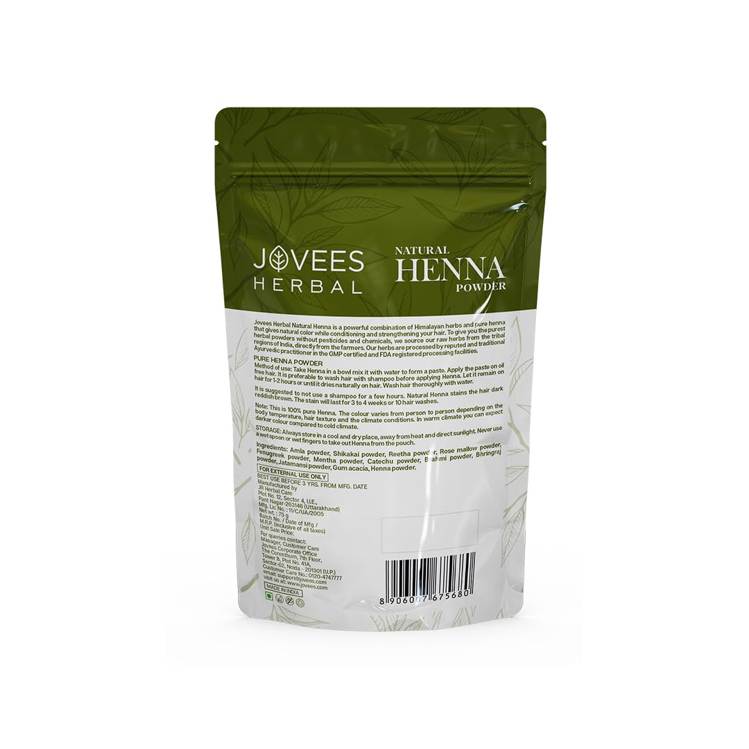 Jovees Herbal Mehandi Pouch, 75g