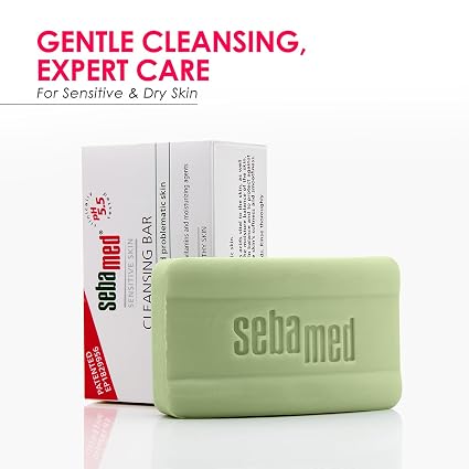 Sebamed Cleansing Bar 100g – Gentle Soap-Free Cleansing for Sensitive Skin