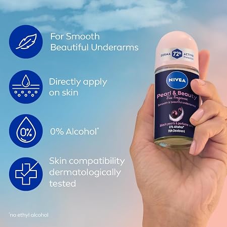Nivea Roll On Female Pearl & Beauty Black 50ml