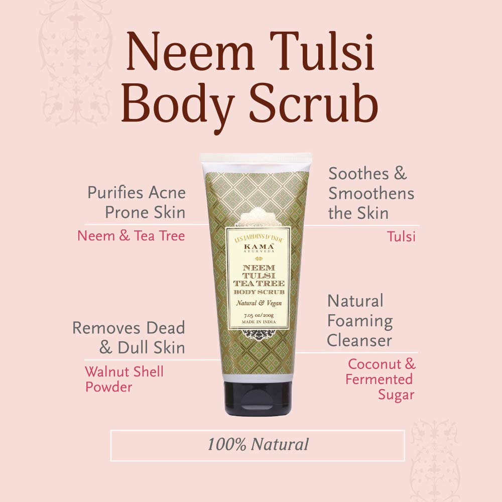 Kama Neem Tulsi Tea Tree Body Scrub 200g