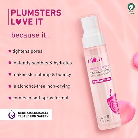 Plum Bulgarian Valley Rose Water Toner  100ML