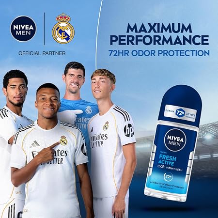 Nivea Roll on Men Fresh Active 50ml (Mrp-249)