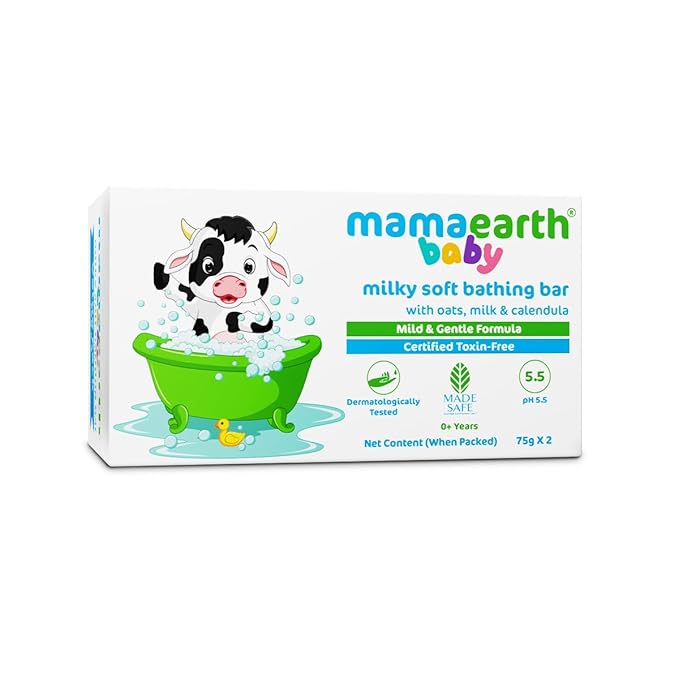 Mamaearth Milky Soft Bathing Bar for Babies 75g