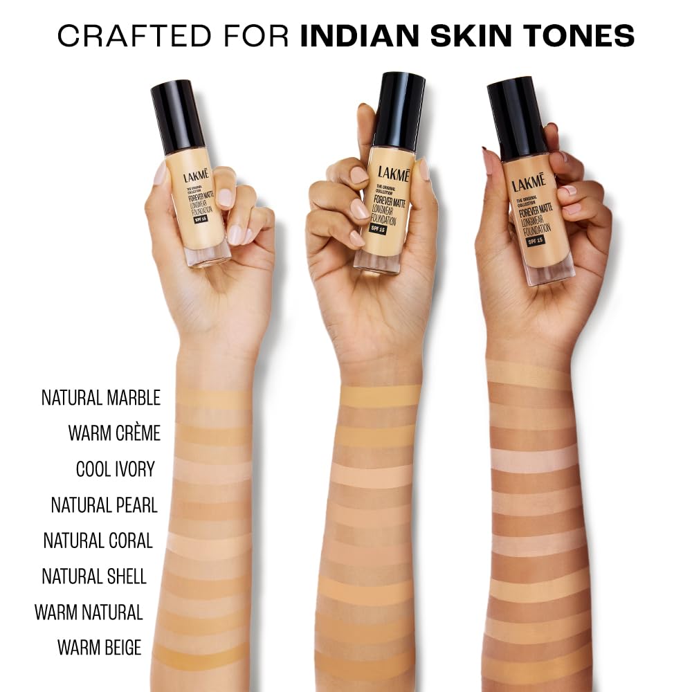 Lakme Forever Matte Foundation SPF 15 Warm Natural