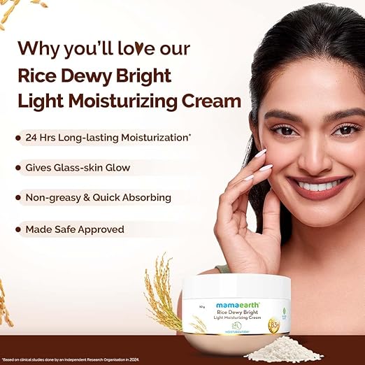 Mamaearth Rice Moisture Cream Pack 50g