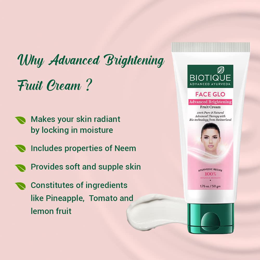Biotique Bio-Face Glo Advanced Brightening Fruit Cream 50g