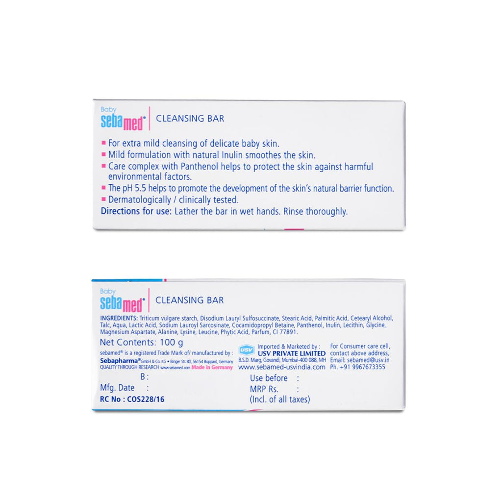 Sebamed Baby Cleansing Bar 150g – Gentle Soap-Free Cleansing for Baby’s Sensitive Skin