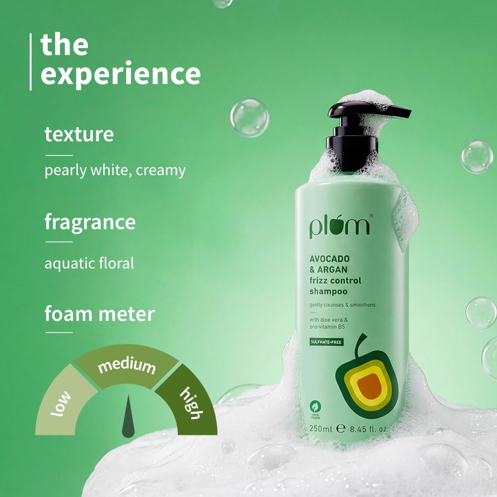 Plum Avocado & Argan Frizz Control Shampoo 250ML