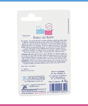 Sebamed Baby Lip Balm 4.8g – Gentle Moisturizing Care for Baby Lips