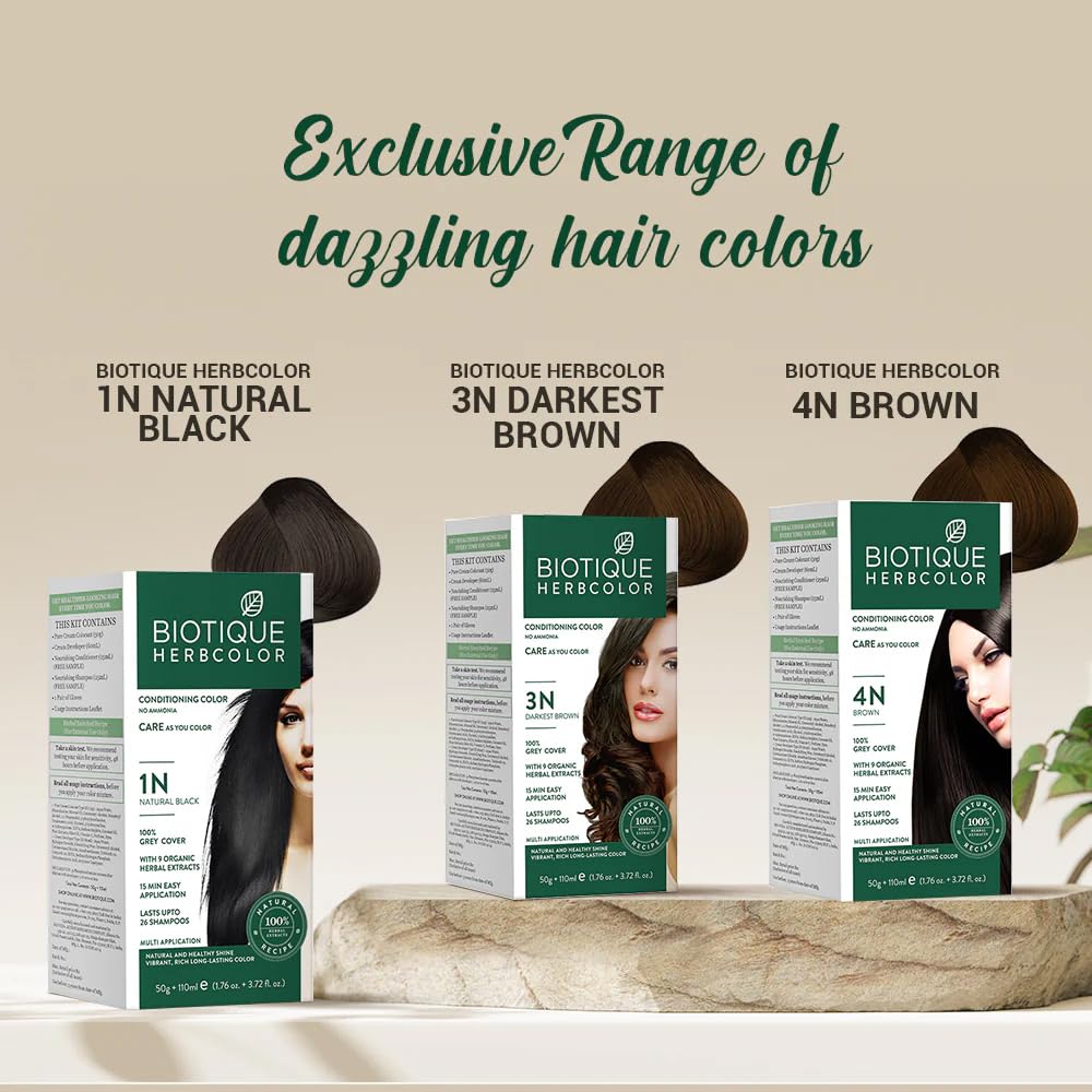 Biotique Bio-Herb Color 3N Darkest Brown 50+110ml