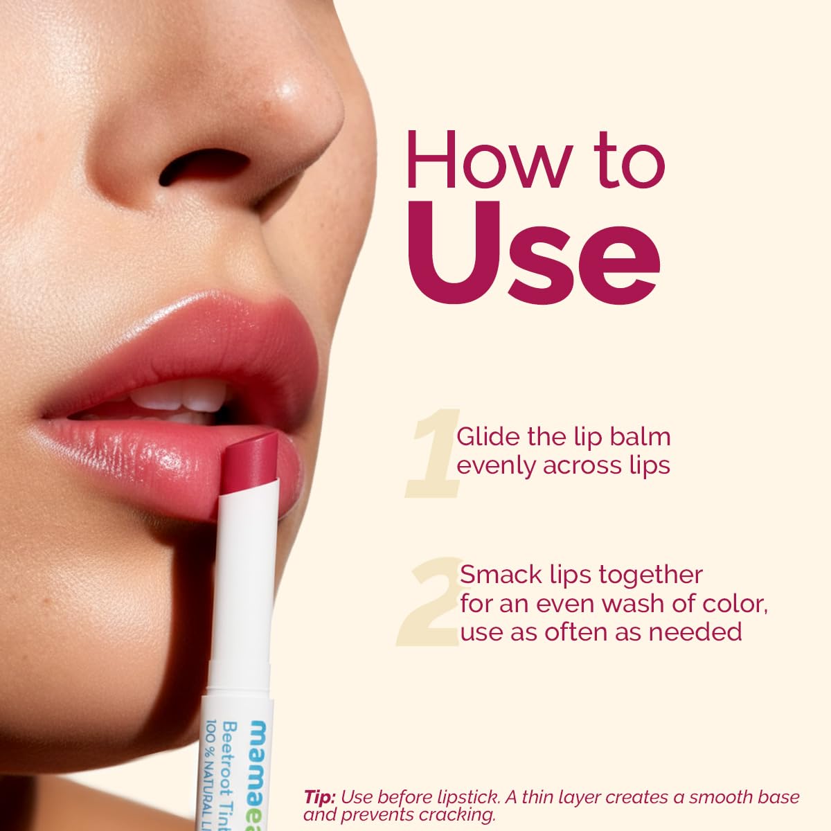 Mamaearth Beetroot Tinted Lip Balm 2g