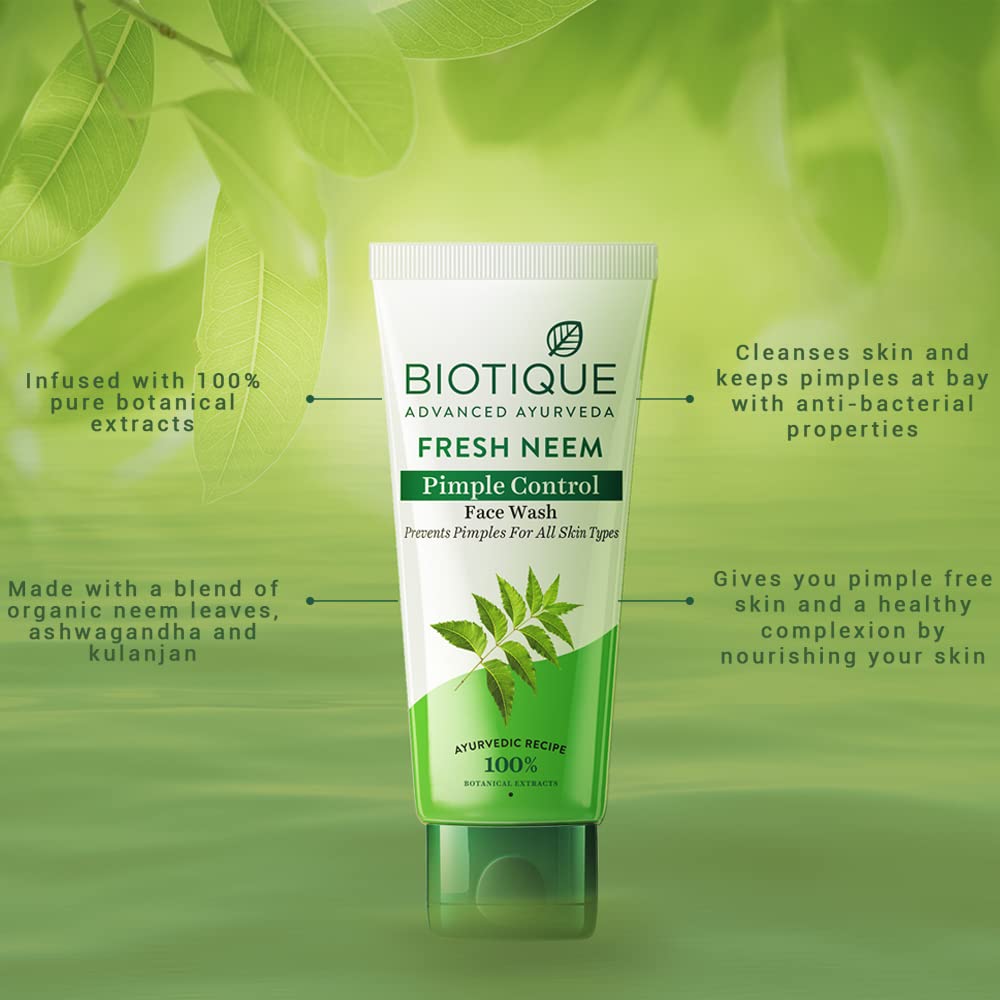 Biotique Bio-Fresh Neem Pimple Control Face Wash 100ml