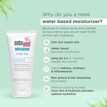 Sebamed Clear Face Care Gel 50ml – Lightweight Hydration for Acne-Prone Skin