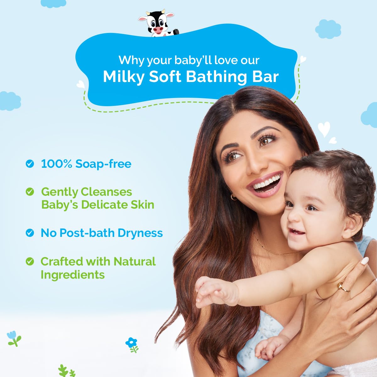 Mamaearth Milky Soft Bathing Bar for Babies 75g