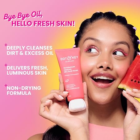 Dot&Key Watermelon Cooling Gel Face Wash - 100ml