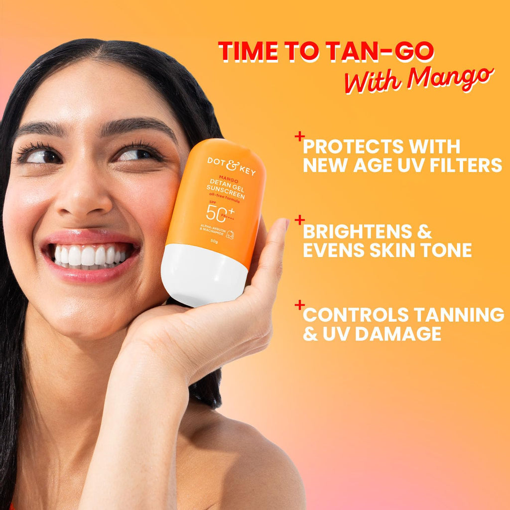 Dot & Key Mango Detan Gel Sunscreen SPF 50+ PA+++ 50g