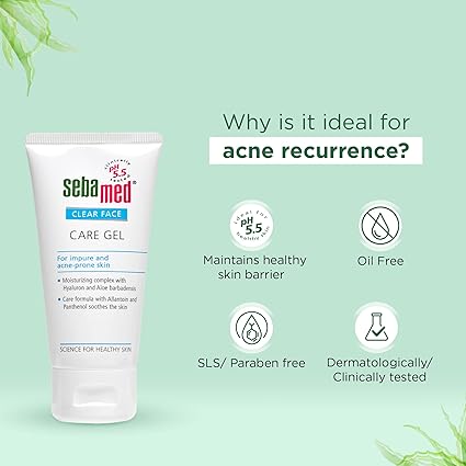 Sebamed Clear Face Care Gel 50ml – Lightweight Hydration for Acne-Prone Skin