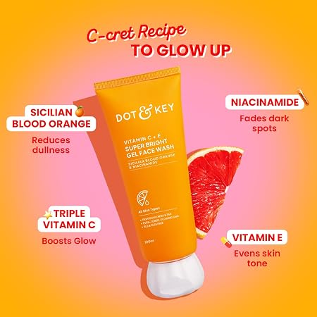 Dot&Key Vitamin C+E Superbright Gel Face Wash - 100ml