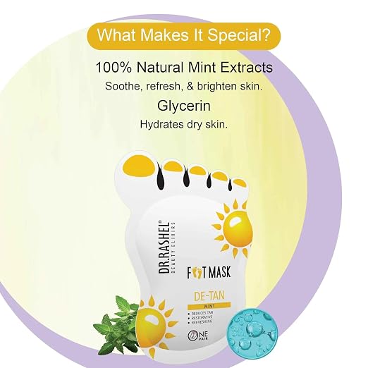 Dr.Rashel beauty elixirs foot mask - de-tan