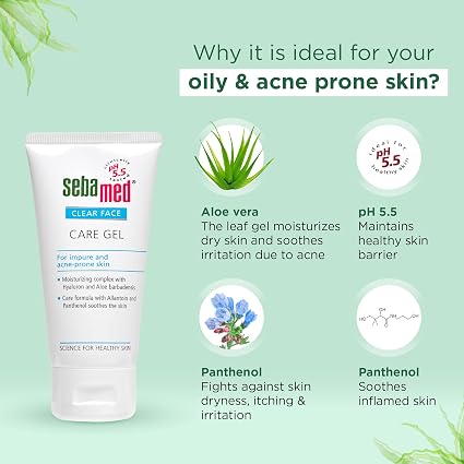 Sebamed Clear Face Care Gel 50ml – Lightweight Hydration for Acne-Prone Skin
