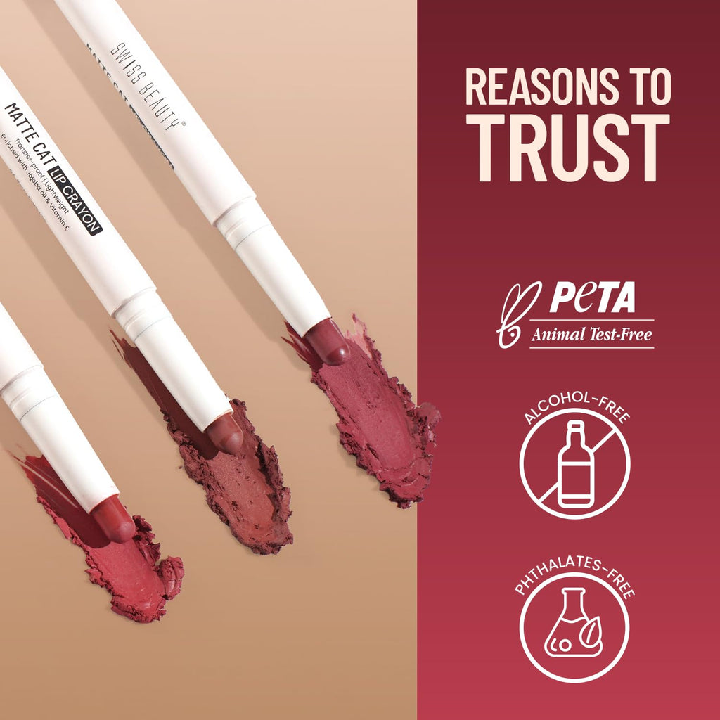 Swiss Beauty Matte Cat Lip Crayon