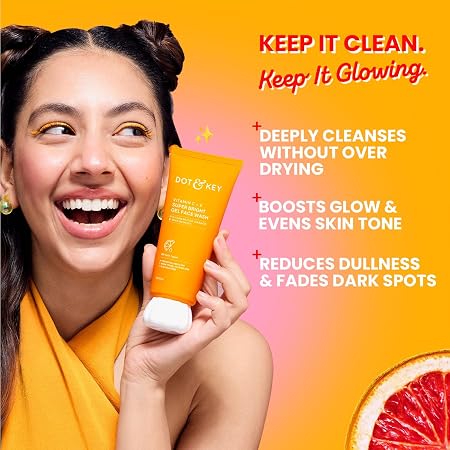 Dot&Key Vitamin C+E Superbright Gel Face Wash - 100ml