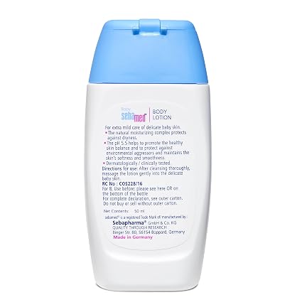 Sebamed Baby Lotion 50ml – Gentle Moisturizing Care for Baby’s Sensitive Skin