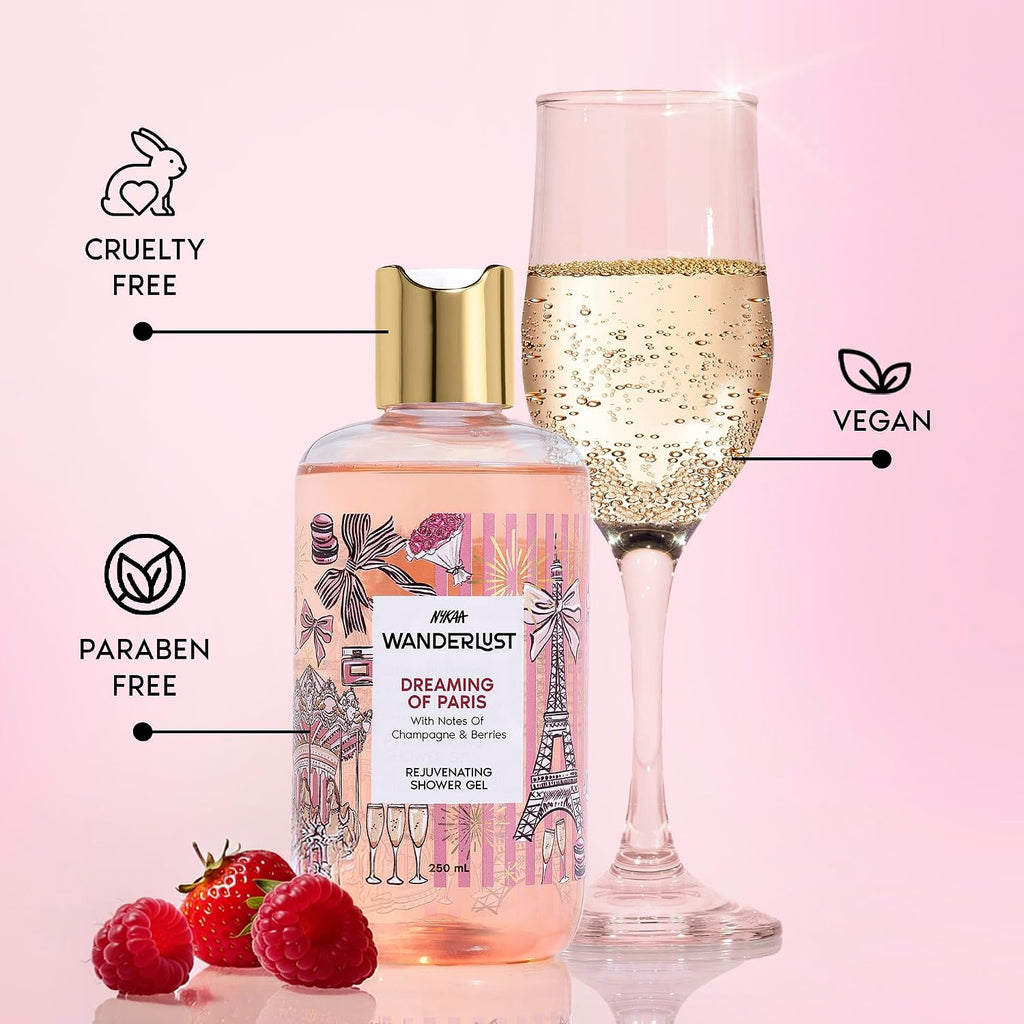 Nykaa Wanderlust Dreaming of Paris Shower Gel