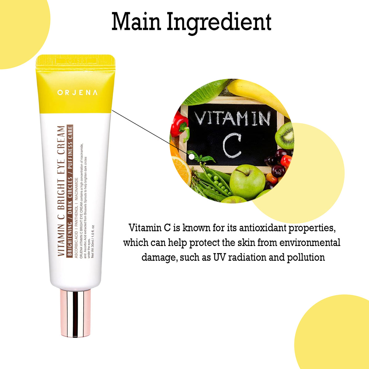 ORJENA Vitamin C Bright Eye Cream