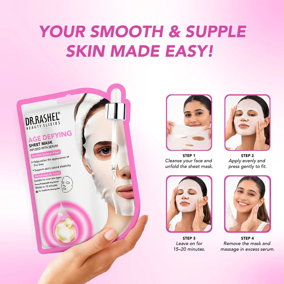 DR.RASHEL Beauty Elixirs Sheet Mask – Age Defying | Buy 1 Get 1 Free