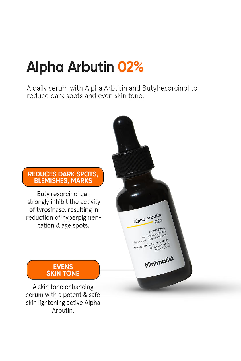 Minimalist Alpha Arbutin 2% Face Serum 30ml