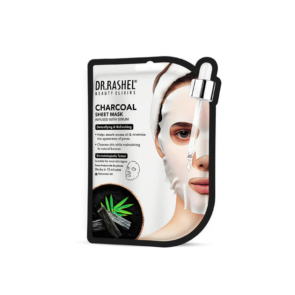 DR.RASHEL Beauty Elixirs Sheet Mask – Charcoal | Buy 1 Get 1 Free