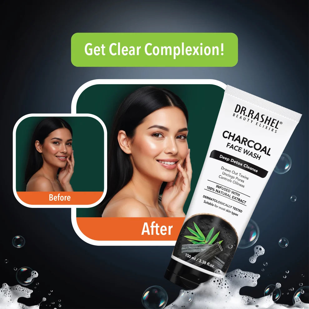 Dr.Rashel beauty elixirs face wash 50ml - charcoal