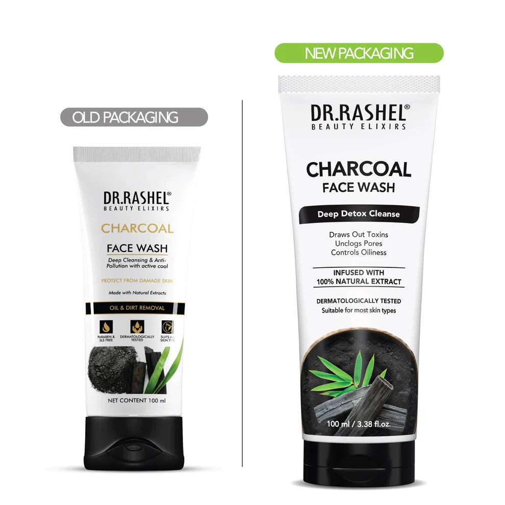 Dr.Rashel beauty elixirs face wash 100ml - charcoal