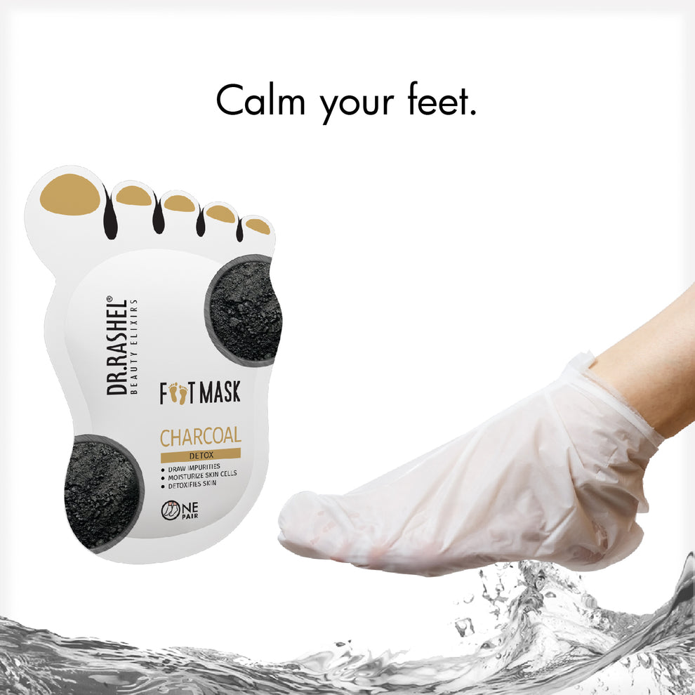 Dr.Rashel beauty elixirs foot mask - charcoal
