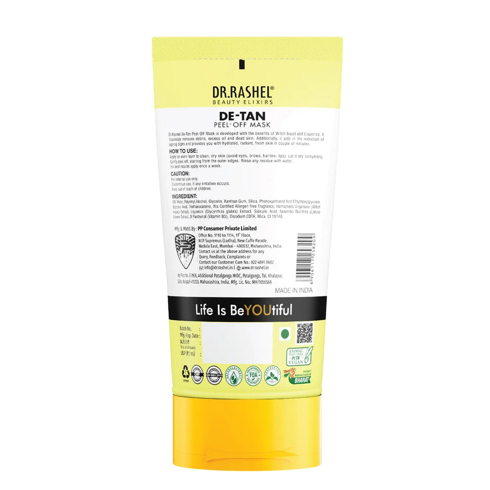 DR.RASHEL Beauty Elixirs Peel Off Mask – Detan 120ml