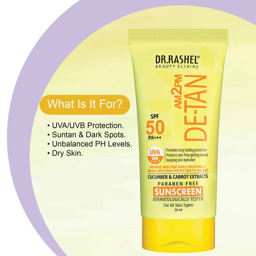 DR.RASHEL Beauty Elixirs Sunscreen – De-Tan SPF 50 50ml
