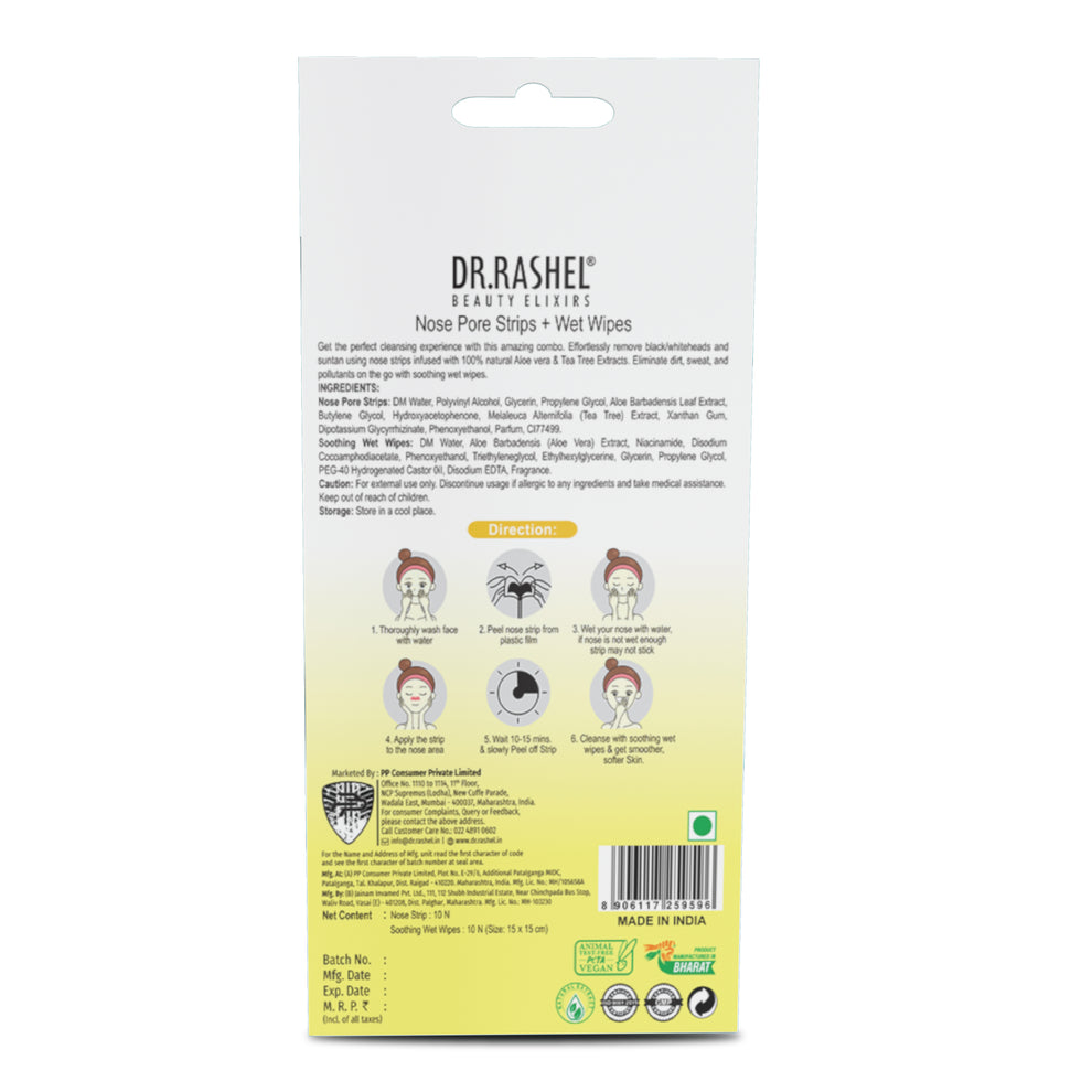 Dr.Rashel beauty elixirs nose pore 10 strips - detan