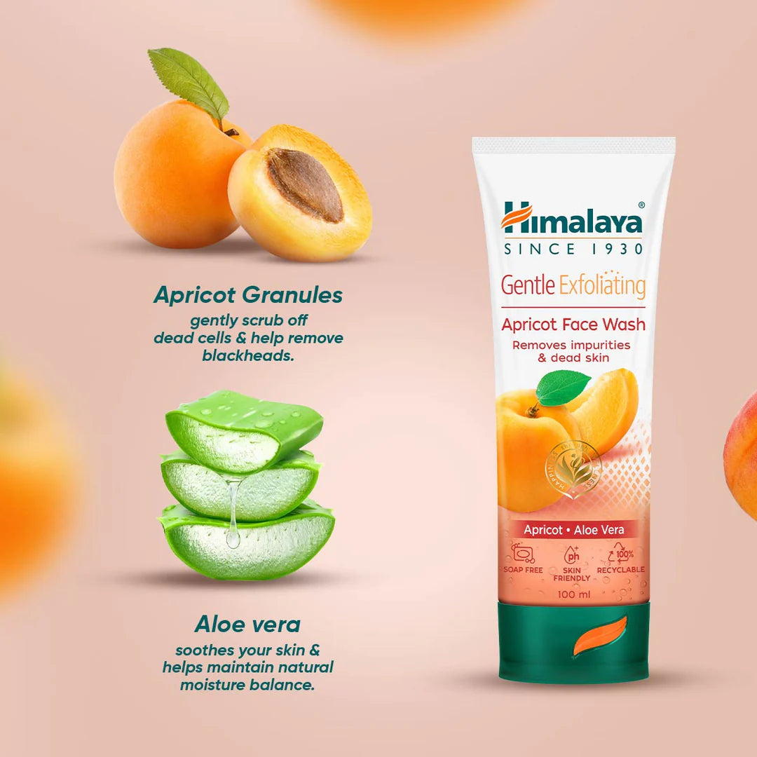 Himalaya Gentle Exfoliating Apricot Face Wash 100ml