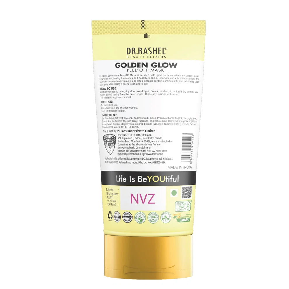 DR.RASHEL Beauty Elixirs Peel Off Mask – Golden Glow 120ml