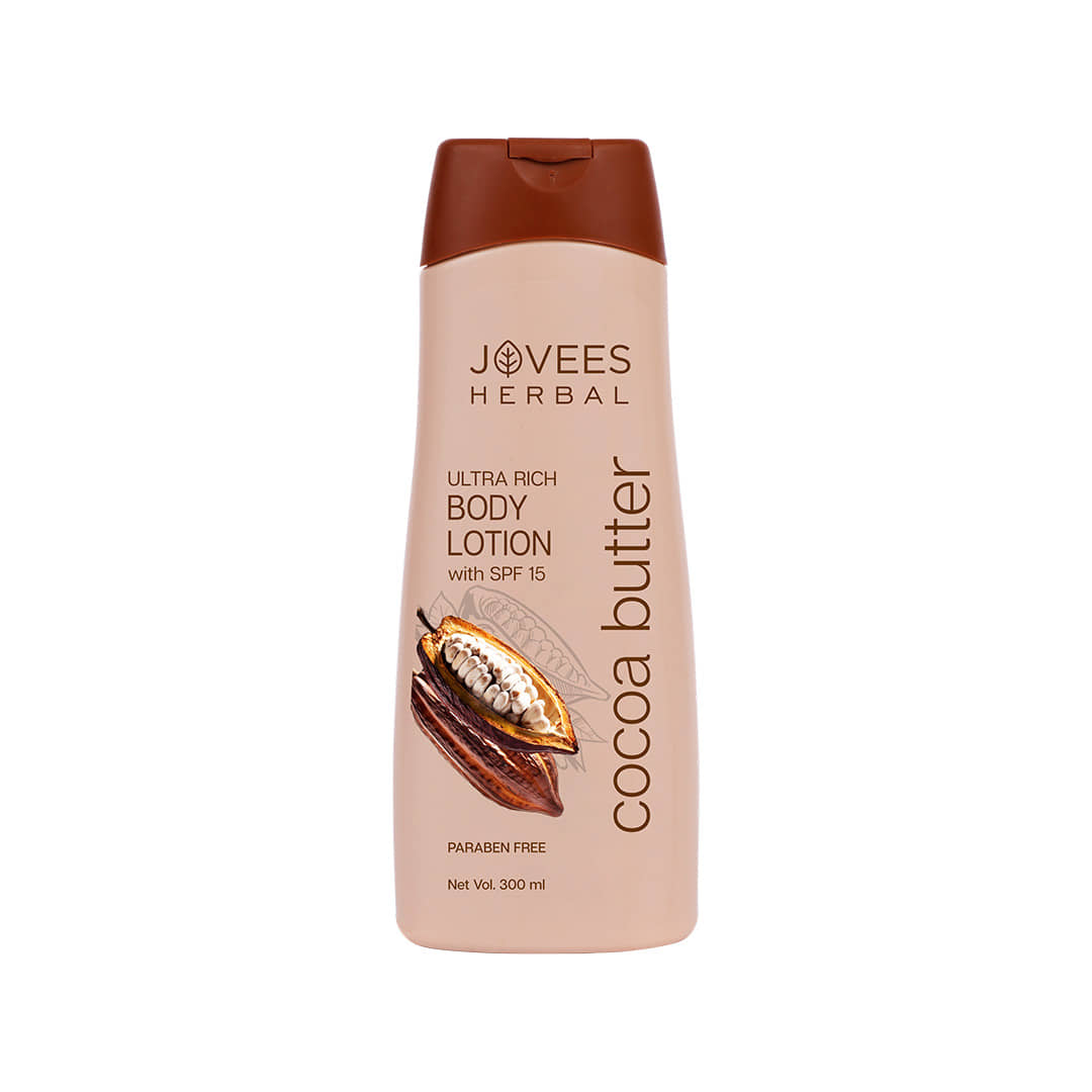 Jovees Herbal Cocoa Butter Hand & Body Lotion For Deep Nourishment, Hydrated Skin 300ml