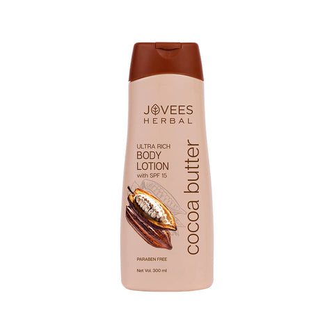 Jovees Herbal Cocoa Butter Hand & Body Lotion For Deep Nourishment, Hydrated Skin 300ml